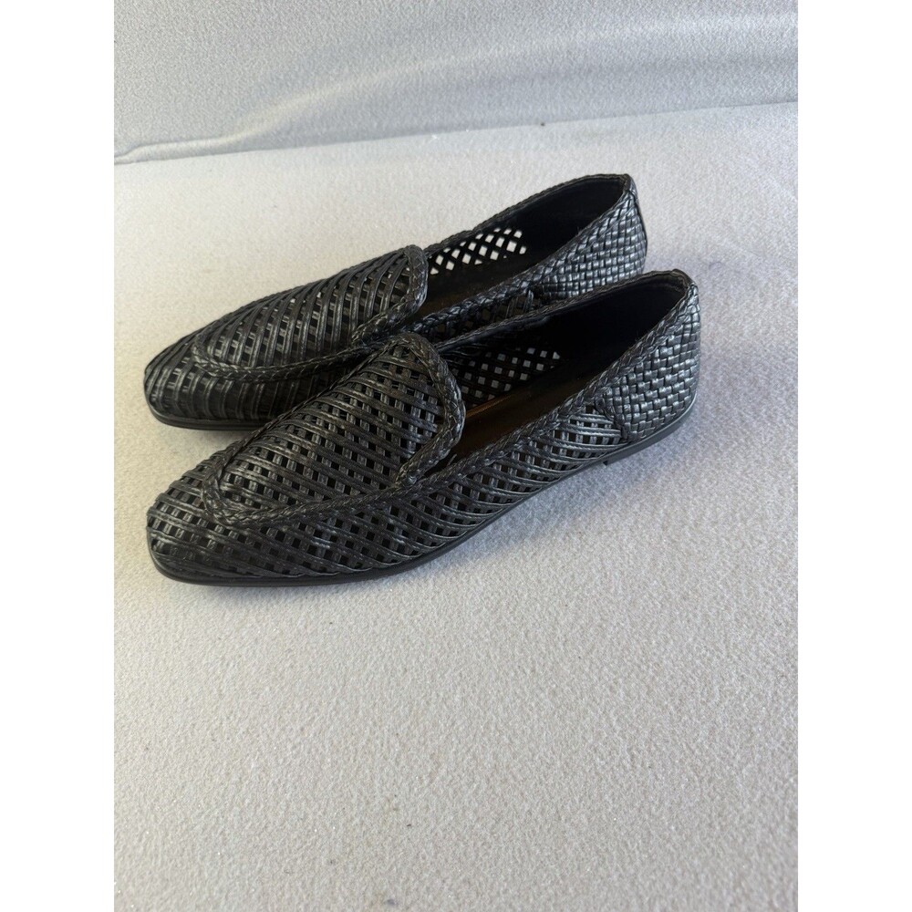 Aerosoles Nagle Black Perforated Rubber Slip On Flats Loafers Men Size 12